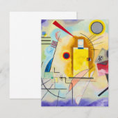 Kandinsky Yellow-Red-Blue Begleitkarte (Vorne/Hinten)