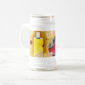 Kandinsky Yellow-Red-Blue Bierglas (Vorderseite Links)