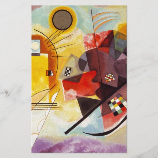 Kandinsky Yellow Red Blue Briefpapier (Vorderseite)
