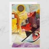Kandinsky Yellow Red Blue Briefpapier (Vorne/Hinten)