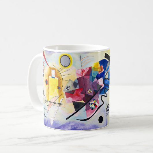 Kandinsky – Yellow–Red–Blue - Custom Tex Kaffeetasse (Vorderseite Links)