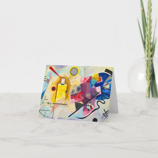 Kandinsky Yellow-Red-Blue Dankeskarte (Vorderseite)