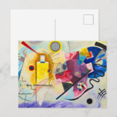 Kandinsky Yellow-Red-Blue Feiertagspostkarte (Vorne/Hinten)