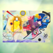 Kandinsky Yellow-Red-Blue Fensteraufkleber (Blatt 3)