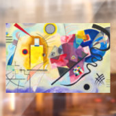 Kandinsky Yellow-Red-Blue Fensteraufkleber (Blatt 2)