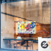 Kandinsky Yellow-Red-Blue Fensteraufkleber (Café-Fenster)