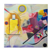 Kandinsky Yellow-Red-Blue Fliese (Vorderseite)