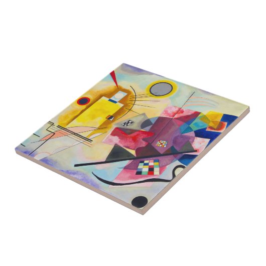 Kandinsky Yellow-Red-Blue Fliese (Seite)