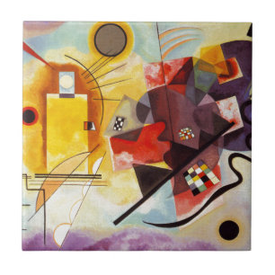 Kandinsky Yellow Red Blue Fliese