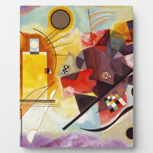 Kandinsky Yellow Red Blue Fotoplatte (Vorderseite)