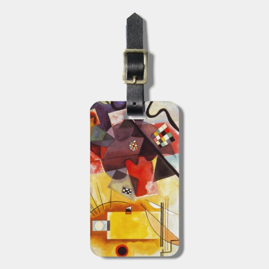 Kandinsky Yellow Red Blue Gepäckanhänger (Vorderseite vertikal)