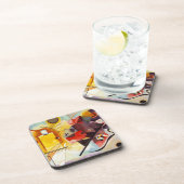 Kandinsky Yellow Red Blue Getränkeuntersetzer (Rechte Seite)