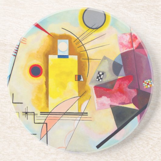 Kandinsky Yellow-Red-Blue Getränkeuntersetzer (Vorne)