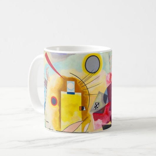 Kandinsky Yellow-Red-Blue Kaffeetasse (Vorderseite Links)