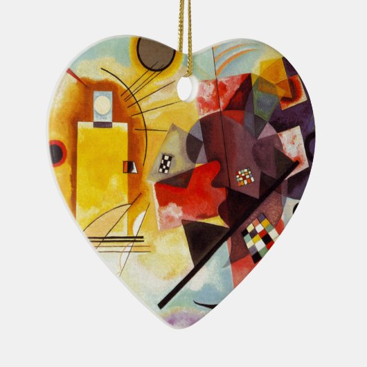 Kandinsky Yellow Red Blue Keramik Ornament (Rechts)