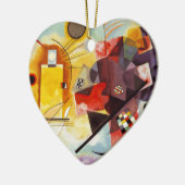 Kandinsky Yellow Red Blue Keramik Ornament (Links)