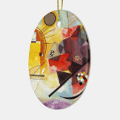 Kandinsky Yellow Red Blue Keramik Ornament (Links)