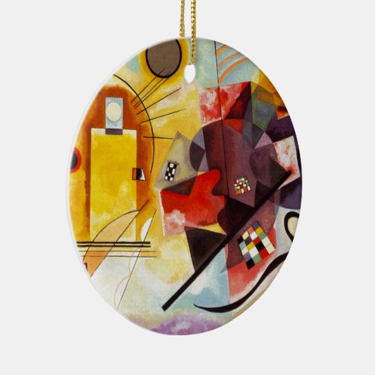 Kandinsky Yellow Red Blue Keramikornament (Rechts)