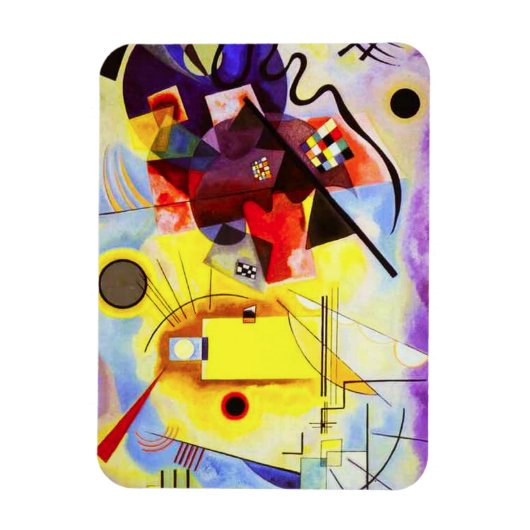 Kandinsky Yellow Red Blue Magnet (Vertikal)