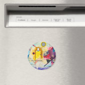Kandinsky Yellow-Red-Blue Magnet (In Situ (Geschirrspüler))