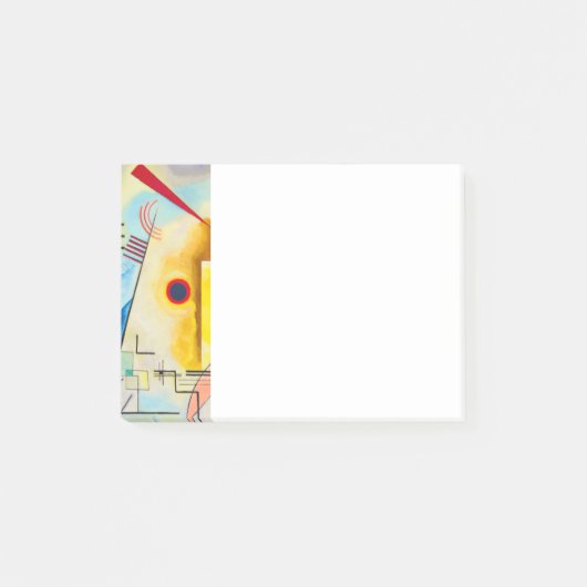 Kandinsky Yellow-Red-Blue Post-it Klebezettel (Vorderseite)