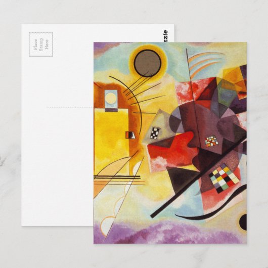 Kandinsky Yellow Red Blue Postkarte (Vorne/Hinten)