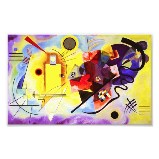 Kandinsky Yellow Red Blue Print Fotodruck (Vorne)