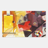 Kandinsky Yellow Red Blue Rechteckiger Aufkleber (Vorderseite)