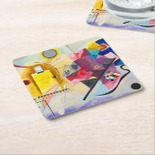 Kandinsky Yellow-Red-Blue Rechteckiger Pappuntersetzer (angewinkelt)