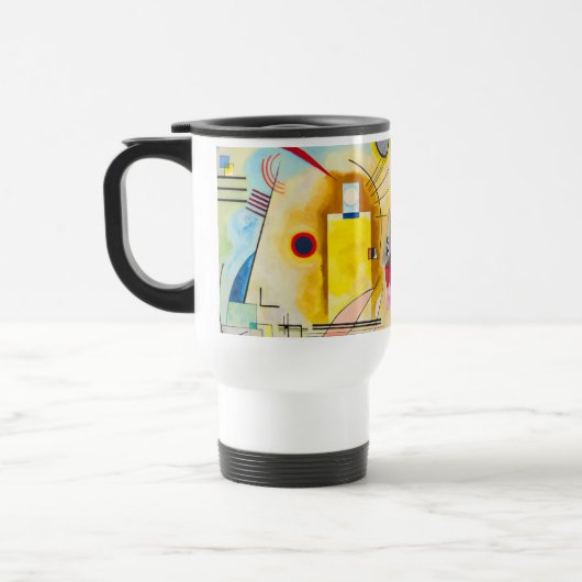 Kandinsky Yellow-Red-Blue Reisebecher (Links)