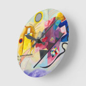 Kandinsky Yellow-Red-Blue Runde Wanduhr (Winkel)