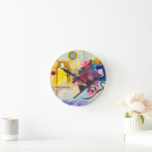 Kandinsky Yellow-Red-Blue Runde Wanduhr (Zuhause)