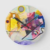 Kandinsky Yellow-Red-Blue Runde Wanduhr (Vorderseite)