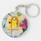 Kandinsky Yellow-Red-Blue Schlüsselanhänger (Rückseite)