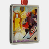 Kandinsky Yellow Red Blue Silbernes Ornament (Rechts)