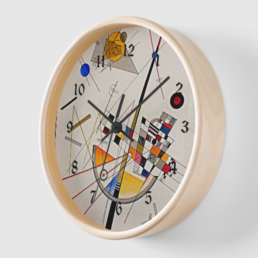 Kandinsky - Zarte Spannung Uhr (Winkel)