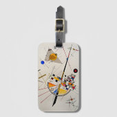 Kandinsky - zarte Spannungen Gepäckanhänger (Vorderseite Vertikal)