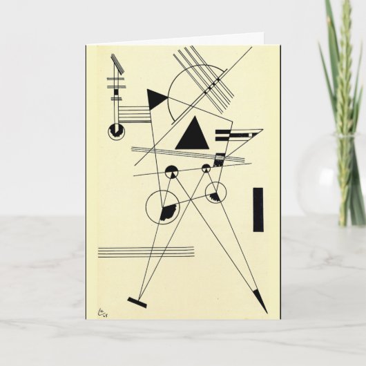 Kandinsky - Zeichnend für Point Karte (Vorderseite)