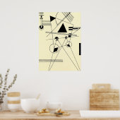 Kandinsky - Zeichnend für Point Poster (Küche)