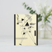 Kandinsky - Zeichnend für Point Postkarte (Stehend Vorderseite)