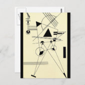 Kandinsky - Zeichnend für Point Postkarte (Vorne/Hinten)