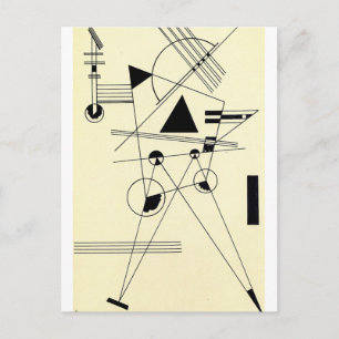 Kandinsky - Zeichnend für Point Postkarte