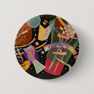 Kandinsky Zusammensetzung 10 Abstrakte Malerei Button