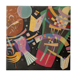 Kandinsky Zusammensetzung 10 Abstrakte Malerei Fliese