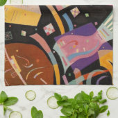 Kandinsky Zusammensetzung 10 Abstrakte Malerei Küchentuch (Gefaltet)