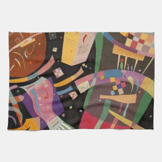 Kandinsky Zusammensetzung 10 Abstrakte Malerei Küchentuch (Horizontal)