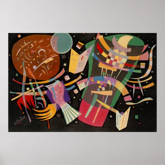Kandinsky Zusammensetzung 10 Abstrakte Malerei Poster (Vorne)
