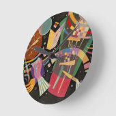 Kandinsky Zusammensetzung 10 Abstrakte Malerei Runde Wanduhr (Winkel)