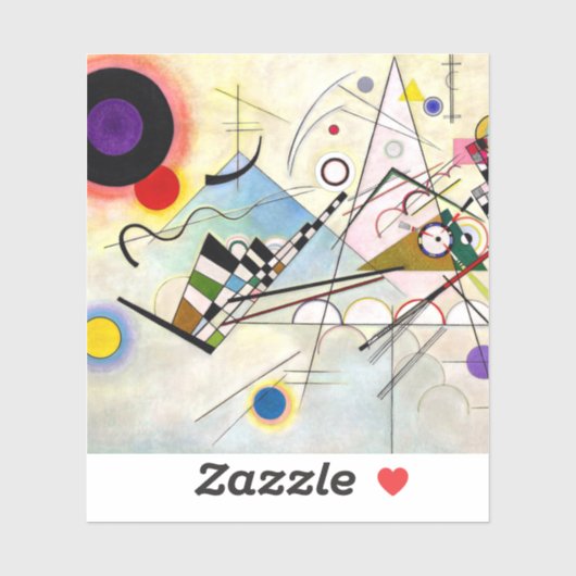 Kandinsky-Zusammensetzung 8 Aufkleber (Blatt)