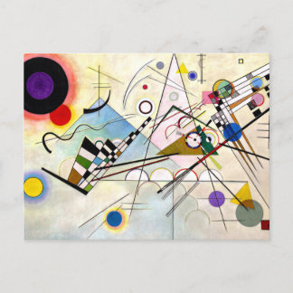Kandinsky-Zusammensetzung 8 Feiertagspostkarte